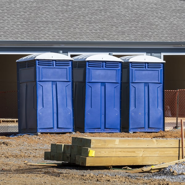 how often are the portable toilets cleaned and serviced during a rental period in Nashville Michigan